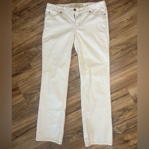 Ladies white corduroy pants